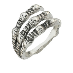 Серебряное кольцо когти
