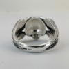 Серебряное кольцо "Череп в когтях"