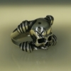 Серебряное кольцо 1861 "Череп в 2х когтях"