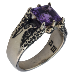 Серебряное кольцо 1909 с аметистом